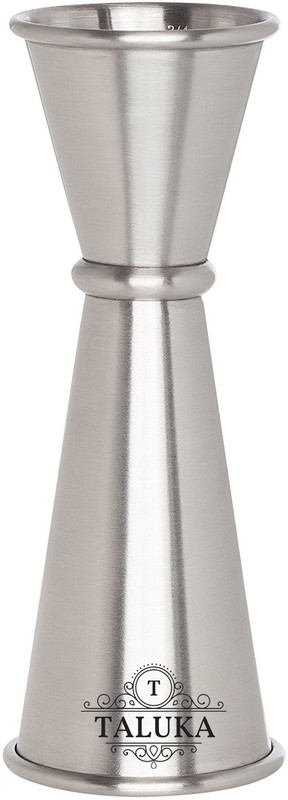 TALUKA Steel Double Side Peg Measure & Cocktail Shaker Vodka Drink Measuring Bar Tool Jigger 30/60Ml Bar Decanter(Stainless Steel, 30 oz)