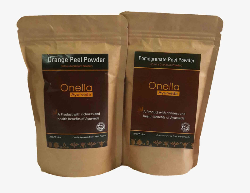 onella ayurveda Combo Pack Orange Peel+Pomegranate Peel Powder (400 gm)(400 g)