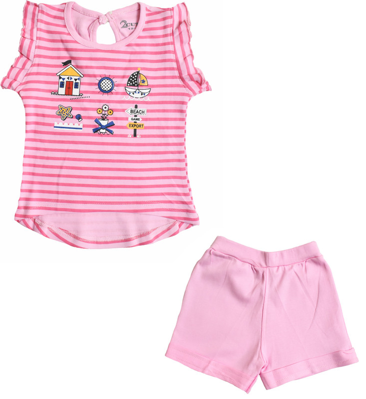 2cute Girls Casual Dress Dress(Pink)