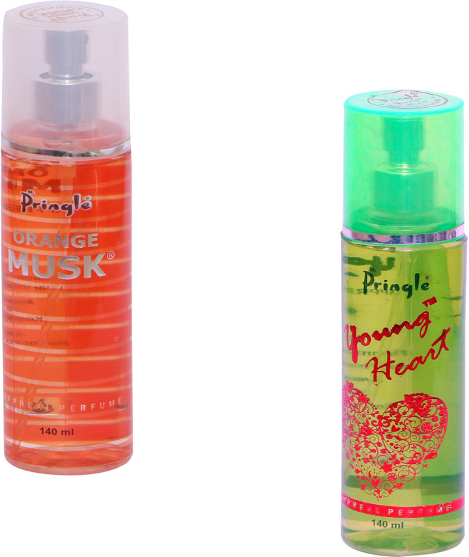 Pringle Combo Orange Musk- Younge Heart Deo Eau de Parfum - 280 ml(For Men & Women)