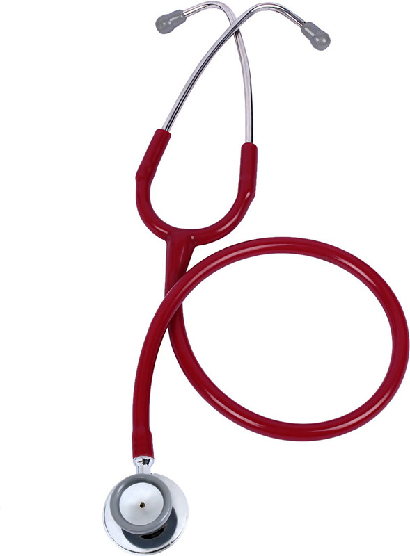cardiacheck CADCHSTHOSS CHERRY RED Dual Head Brass Stethoscope(Cherry Red)