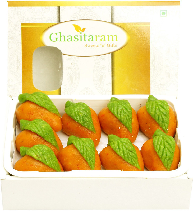Ghasitaram Gifts Kaju Pista Mango Sugarfree Mithai Box(200 g)