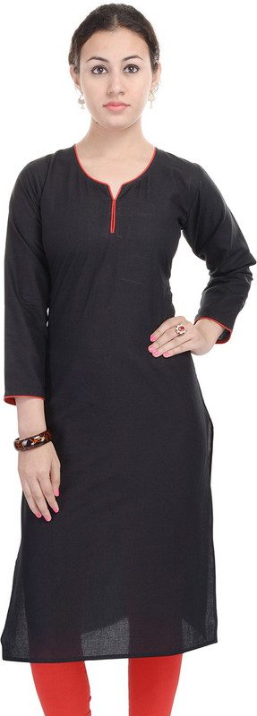 Chichi Casual Printed Women Kurti(Black)