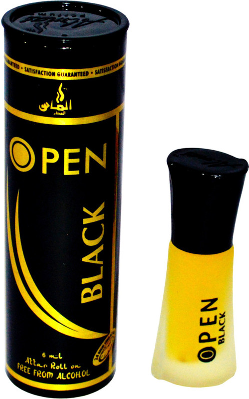 Almas Open Black Smart pack pocket Floral Attar(Musk)