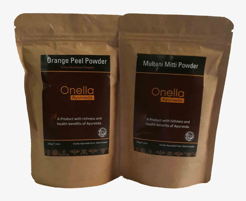 onella ayurveda Combo Pack Orange Peel+Multani Powder (400 gm)(400 g)