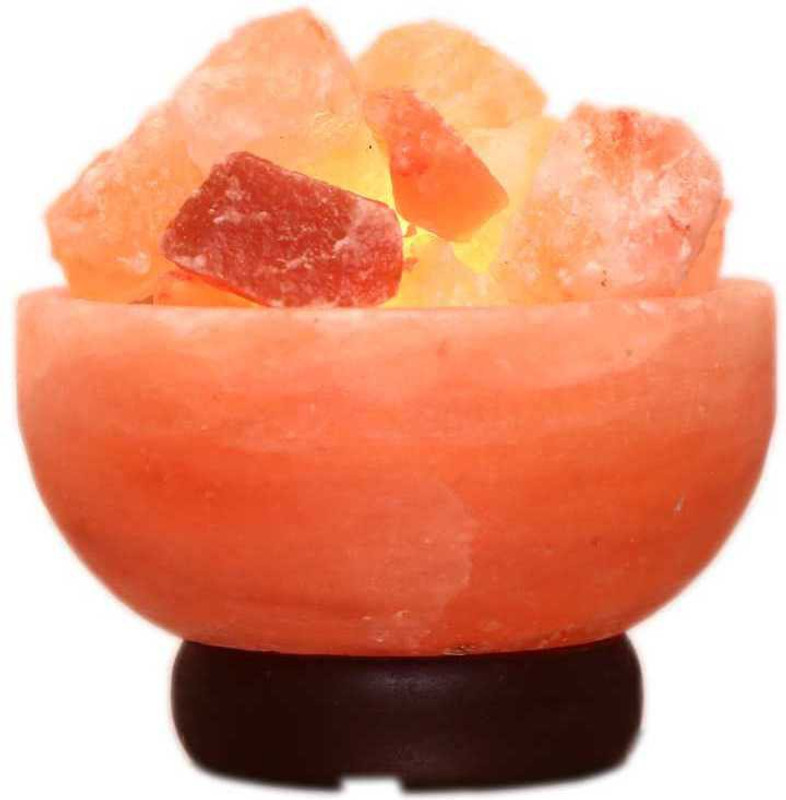 budivam ORIGINAL HIMALAYAN PINK SALT CRYSTAL LAMP VASTU Table Lamp(18 cm, Pink)