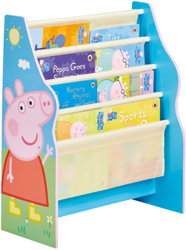 Peppa Pig Sling Bookcase Engineered Wood Open Book Shelf(Finish Color - Polish)