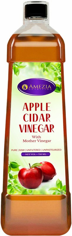 AMEZIA Apple Cidar Vinegar With Mother Vinegar - 750 ML Apple Cider Vinegar(750 ml, Raw, Vinegar Flavored)