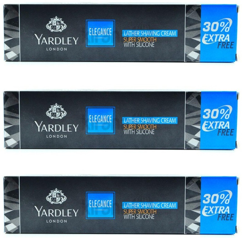 Yardley London Elegance Shaving Cream - 70 g (Pack of 3)(70 g)