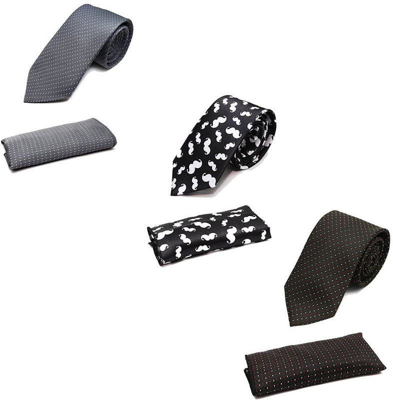 markslow Self Design Tie(Pack of 4)