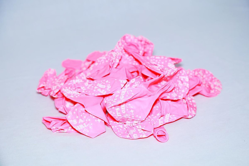 zeonely mart Printed pink colour Printed It's girl Balloon Pack of 150 Balloon(Pink, Pack of 150)