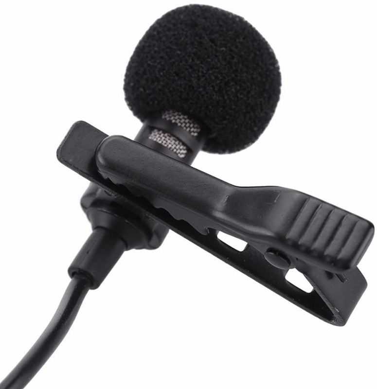 SCORIA Mini Clip-on 3.5mm Collar Mic Recording For Computer Camera Microphone