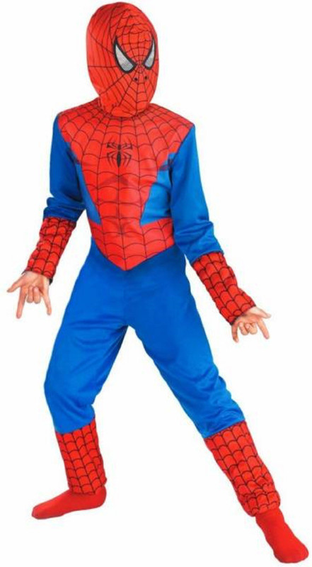 wtrhub Spiderman Superhero Dress For Kids Medium Kids Costume Wear