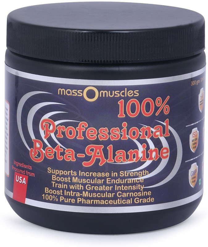 massomuscles 100%Professional Pure Pharmaceutical Grade Beta Alanine Powder BCAA(300 g, Unflavored)