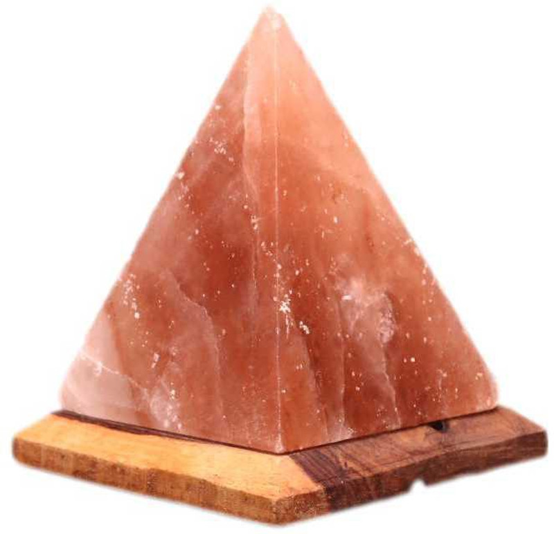 budivam ORIGINAL HIMALAYAN PINK SALT CRYSTAL LAMP PYRAMID Table Lamp(18 cm, Pink)