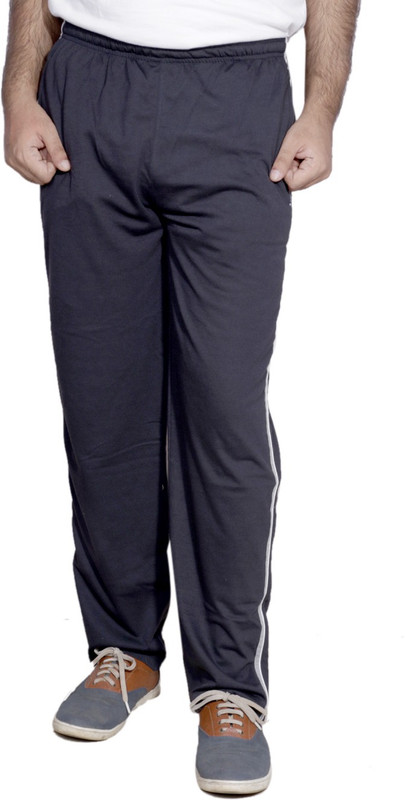 IndiWeaves Solid Men Blue Track Pants