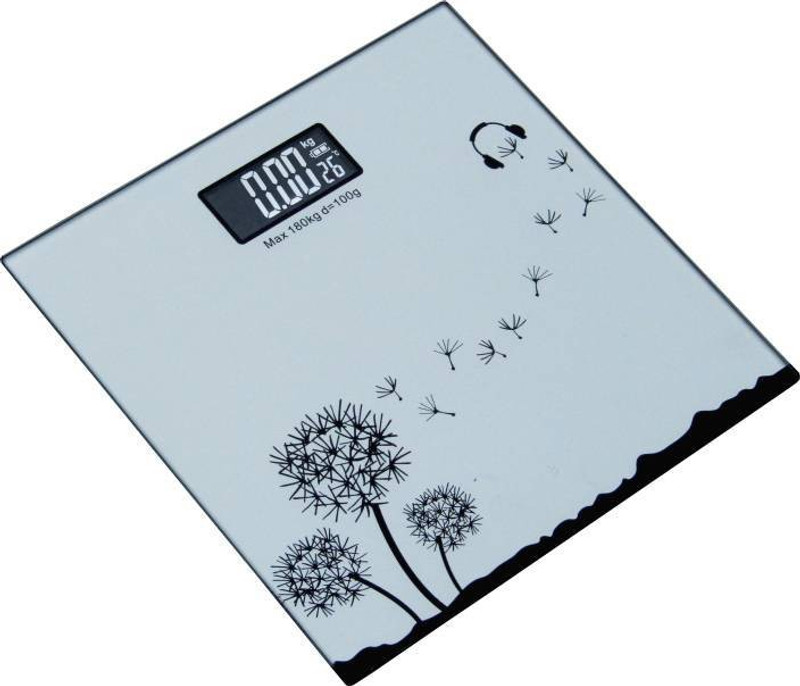 Mezire  8mm thick glass Weighing Scale  (Silver) Weighing Scale(Silver)