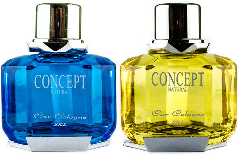 concept natural Fresh Lemon, Fresh Vanilla Car Freshener Diffuser PRSMCNCPTYL2(2 x 70 ml)