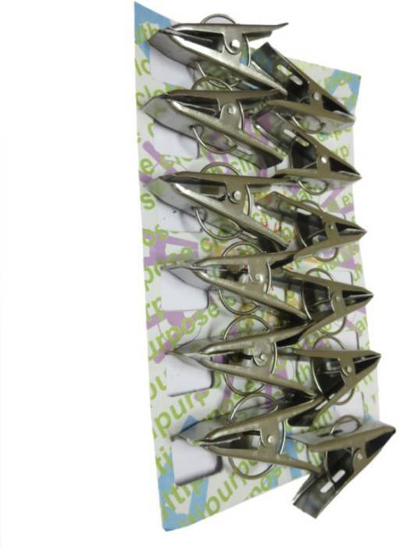ashirwad 24 pic 3X2X5 steel cloth Clip(Set of 24, Silver)