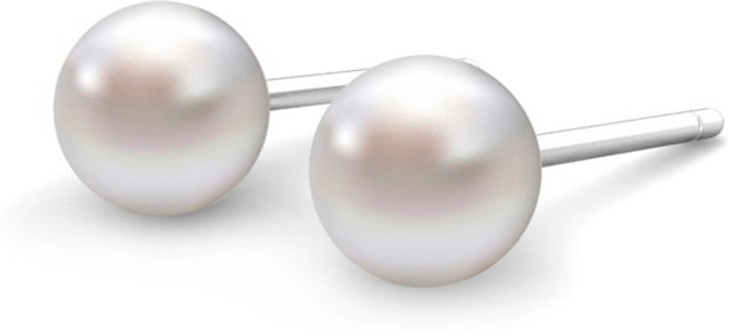 jewel samarth Jewel samarth 925 Sterling Silver 4mm White South Sea Pearl Stud Earring For Kids Pearl Sterling Silver Stud Earring