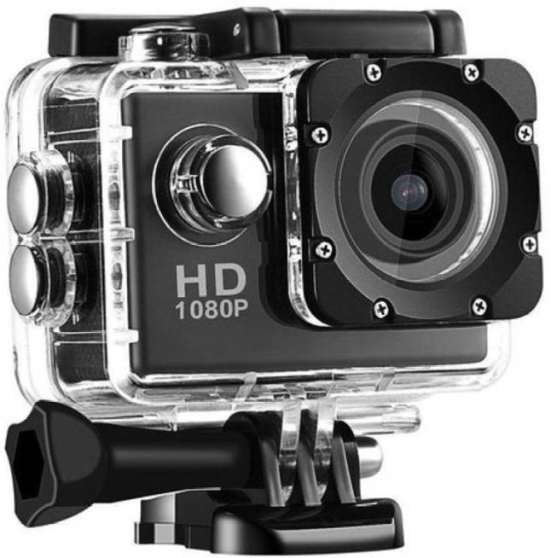 WaiiTech Action Shot 1080P action Sports and Action Camera(Black 12 MP) RS.3999 (80.00% Off) - Flipkart