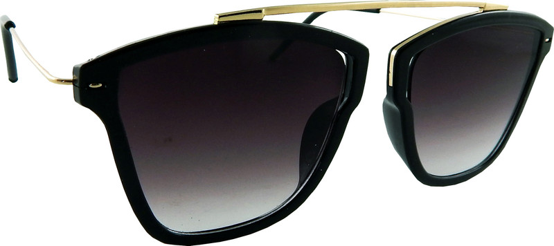 Els Retro Square Sunglasses(Black)