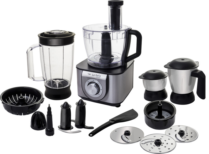 La Italia by Renesola Kitchen Machine 1000 W Food Processor(Silver, Black)
