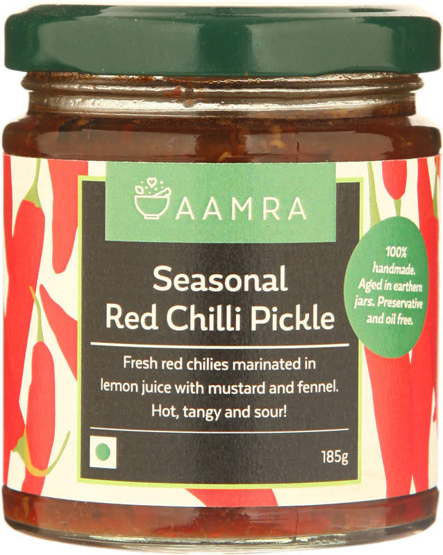 AAMRA Seasonal Red Chilli Pickle Red Chilli Pickle(185 g)