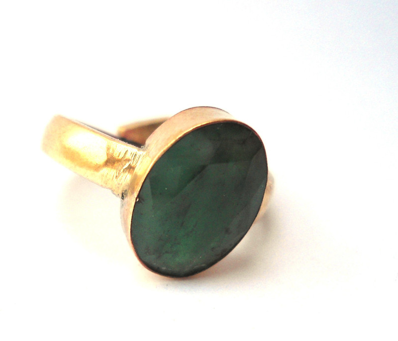 sprigems energized emerald ring Copper Emerald Copper Plated Ring