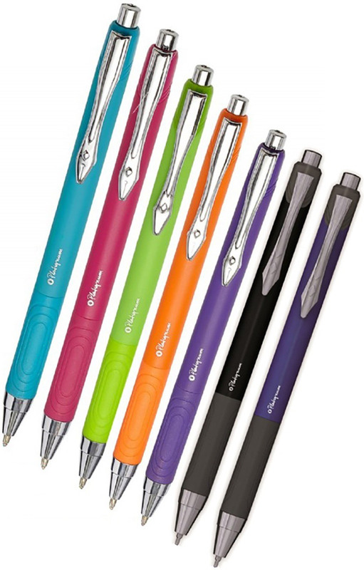 platignum Tixx (Coloured Refill) Refillable Assorted Colours Ball Pen(Pack of 7)