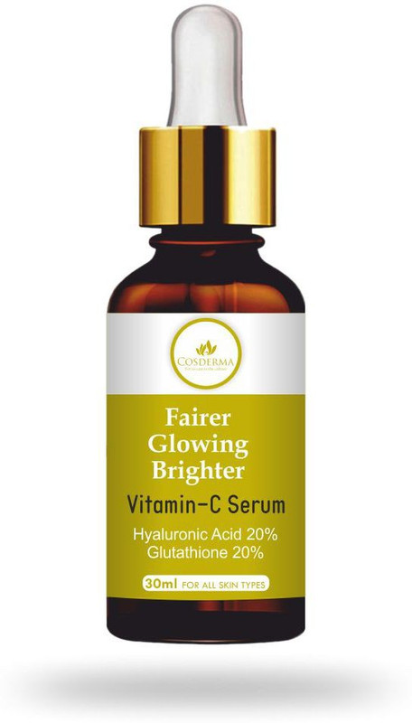vitamin c serum with glutathione and hyaluronic acid 30ml Cosderma Vitamin C Serum Glutathione 20 Hyaluronic Acid 20 Serum