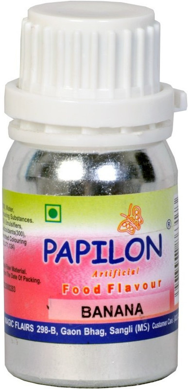 Papilon Concentrated Artificial Food Flavour, BANANA (O.S.) 50 ml Banana Cream Liquid Food Essence(50 ml)