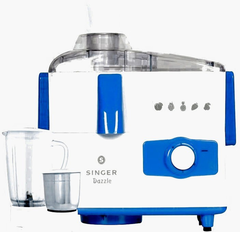 Singer SJM 502 DRI DAZZLE 500 W Juicer Mixer Grinder(White, 2 Jars)