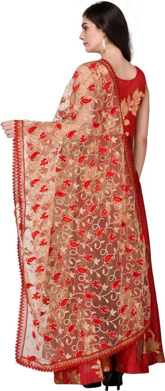 Dupatta Bazaar Cotton Blend Embroidered Women Dupatta