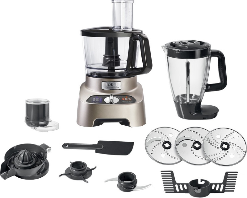 Tefal FP Double Force 1000 W Food Processor(Black, Grey)
