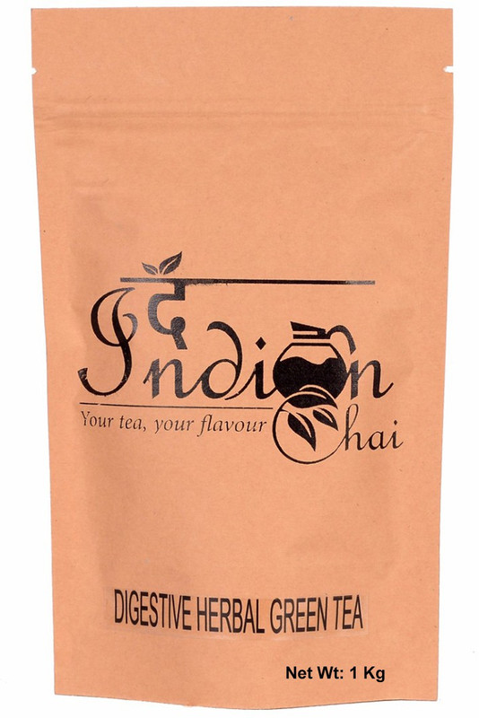 The Indian Chai Digestive Herbal Green Tea Cardamom, Chamomile, Fennel, Ginger, Lavender, Orange, Peppermint Herbal Tea Vacuum Pack(1000 g)
