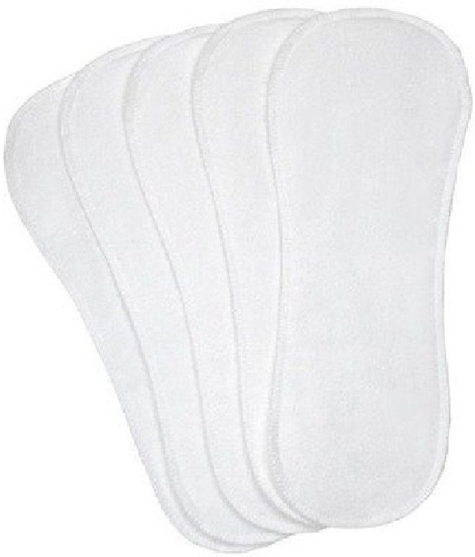 WonderKart 3 layered Soft Cotton Baby Diaper pads/Insert (Pack of 5)