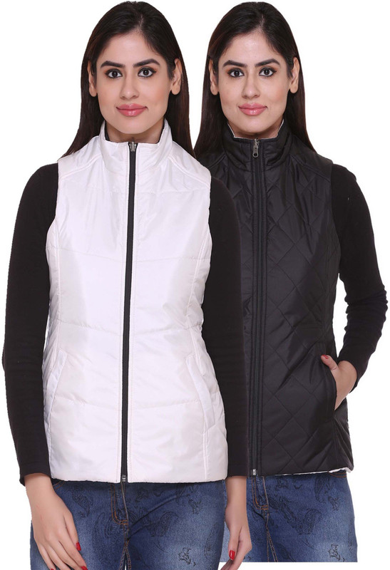 Trufit Sleeveless Solid Women Reversible Jacket