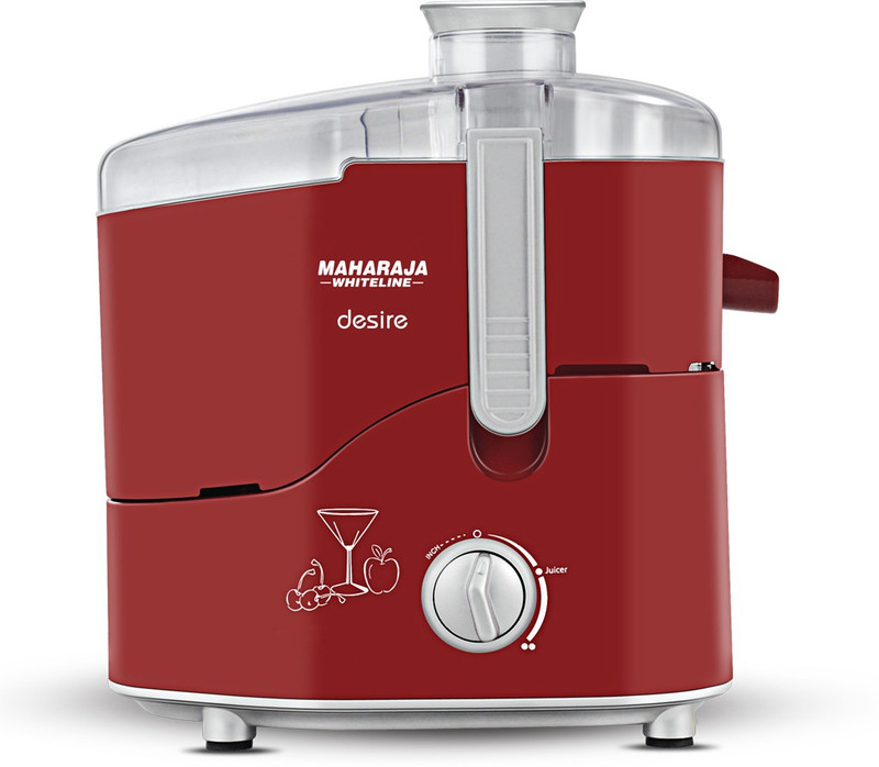 Maharaja Whiteline Juice Extractor Desire Juicer (JE-100) 550 W Juicer(Red, 1 Jar)