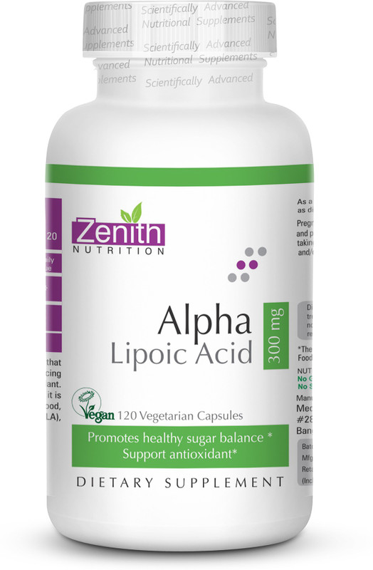 Zenith Nutrition Alpha Lipoic Acid-300mg(120 No)