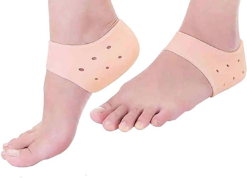 katish Silicone baby foot Heel Anti-Crack Sets Heel Support(Beige)