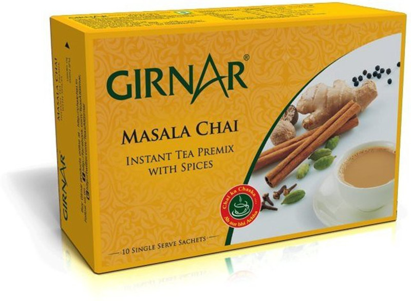 Girnar Tea Masala Flavour Assorted Instant Tea Box(140 g)