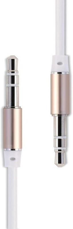 VibeX ™ 1M 3.5mm Male To Male Stereo Audio Stereo Audio Cable(Mobile, Laptop, Tablet, Mp3, Gaming Device, White)