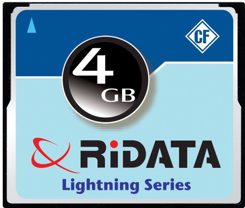 RiData Lightning 4 Gb CompactFlash I Card Class 4 18 MB/s Memory Card