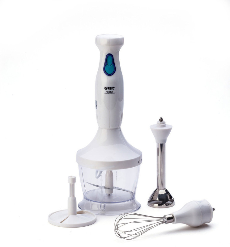Orbit Fontana-2 4 in 1 Hand Blender, Mixer, Chopper 200 Chopper, Electric Whisk, Hand Blender(White)