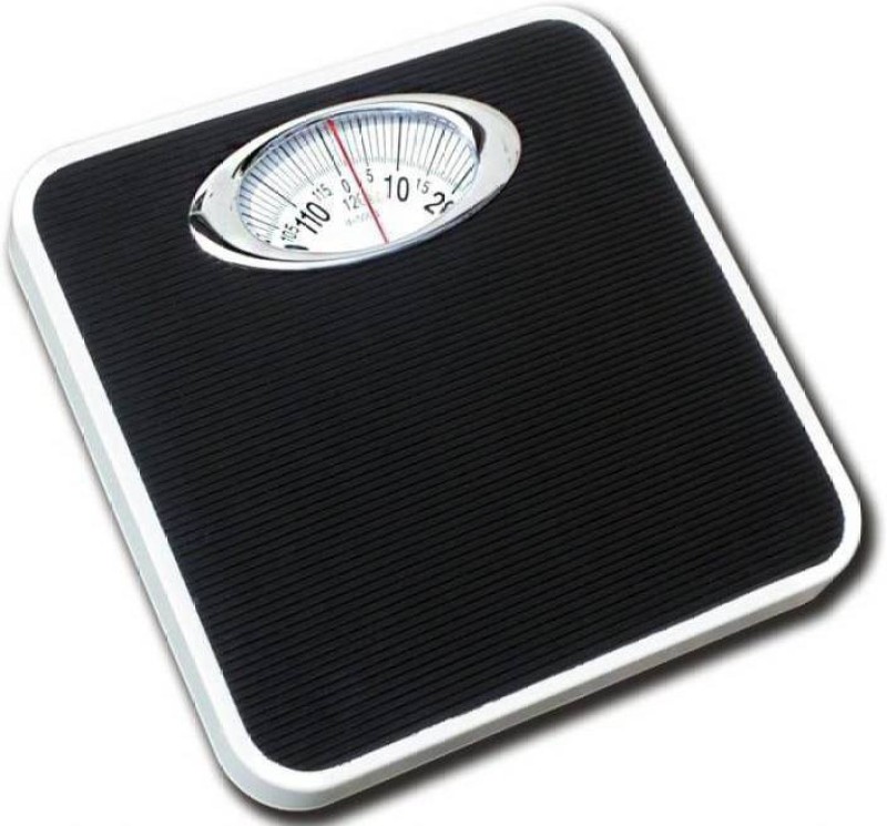 Manogyam analog up to 120 kg Weighing Scale(Black)