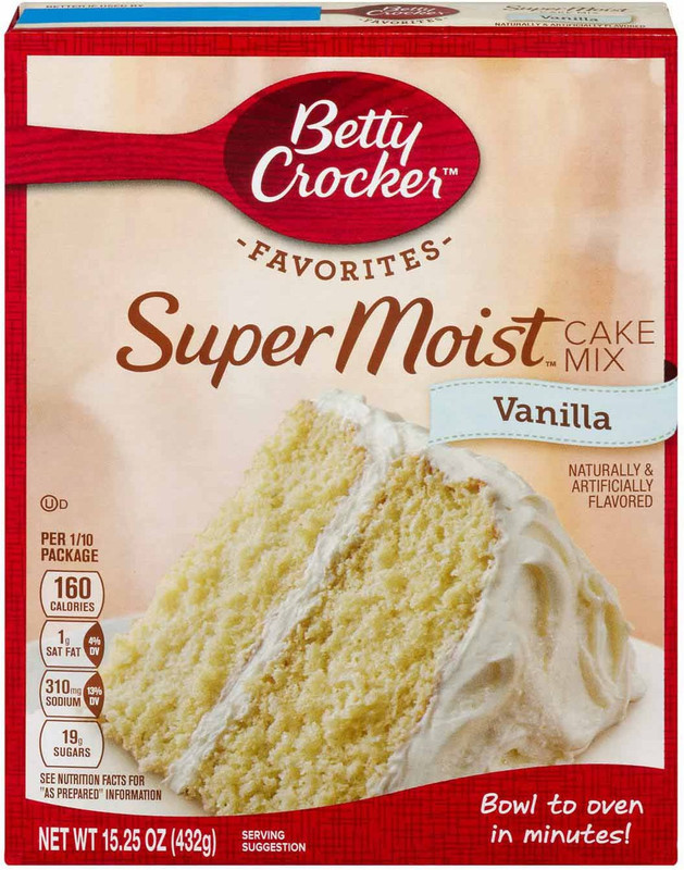 Betty Crocker Favorites Super Moist Cake Mix ,Vanilla - 432g (15.25oz) 432 g Betty Crocker Favorites Super Moist Cake Mix ,Vanilla - 432g (15.25oz) 432 g