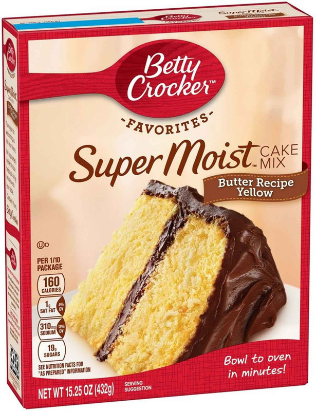 Betty Crocker Favorites Super Moist Cake Mix , Butter Recipe Yellow - 432g (15.25oz) 432 g Betty Crocker Favorites Super Moist Cake Mix , Butter Recipe Yellow - 432g (15.25oz) 432 g
