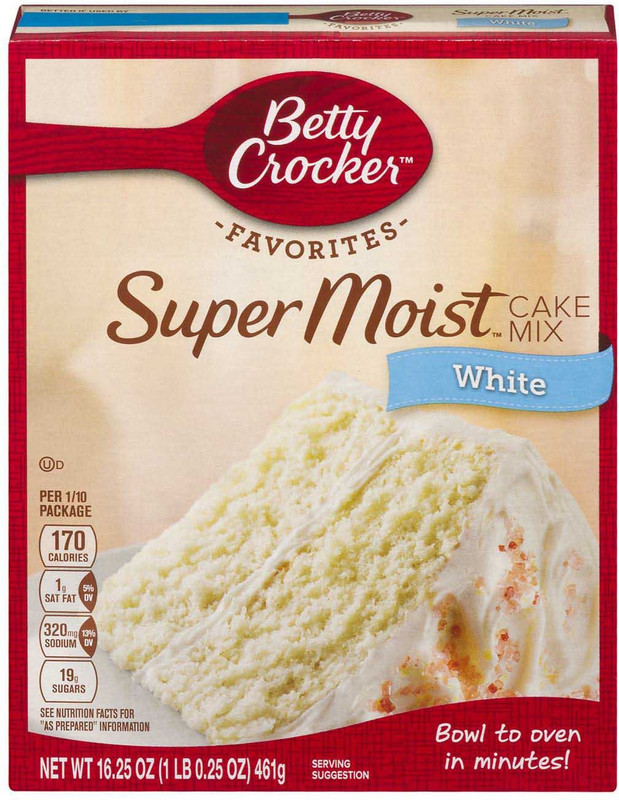 Betty Crocker Favorites Super Moist Cake Mix , White - 432g (15.25oz) 432 g Betty Crocker Favorites Super Moist Cake Mix , White - 432g (15.25oz) 432 g