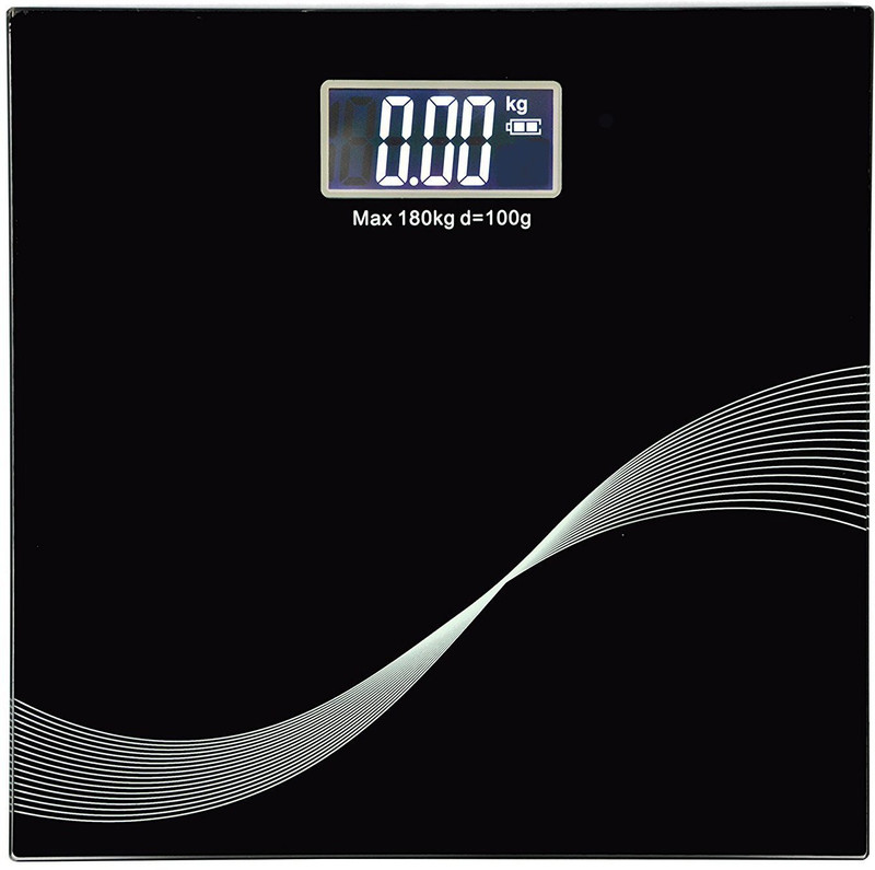 MCP Personal Bathroom Digital Weight Machine for body weight measurement Weighing Scale(Black)